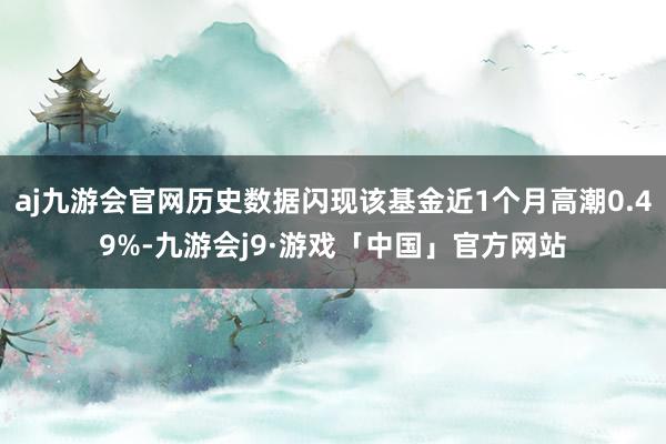 aj九游会官网历史数据闪现该基金近1个月高潮0.49%-九游会j9·游戏「中国」官方网站