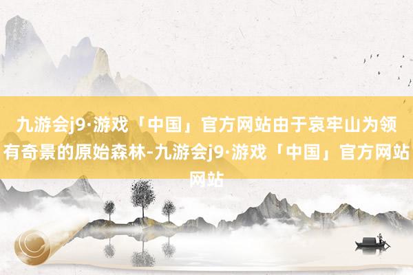 九游会j9·游戏「中国」官方网站由于哀牢山为领有奇景的原始森林-九游会j9·游戏「中国」官方网站