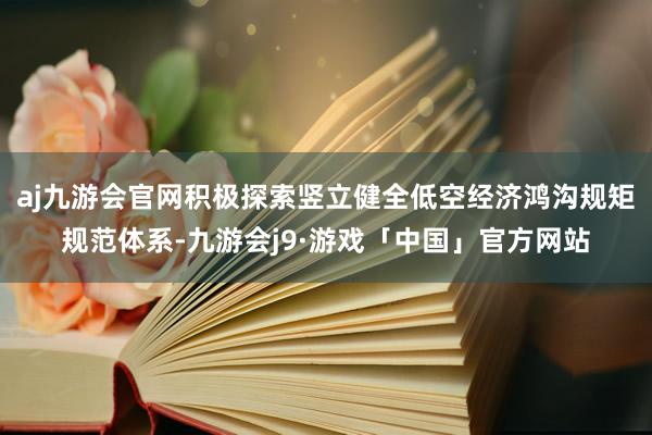 aj九游会官网积极探索竖立健全低空经济鸿沟规矩规范体系-九游会j9·游戏「中国」官方网站